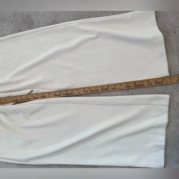 French Connection Cream Wide Leg Pants - Picture 7 of 8